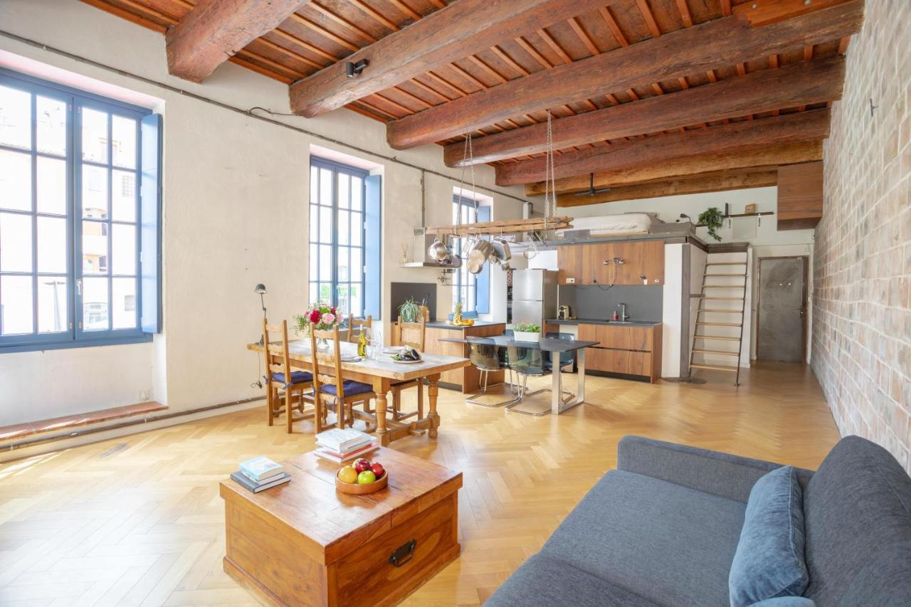 Sunny Stylish Spacious Loft In Old-Port Marseilles Buitenkant foto