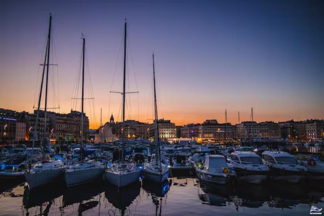 Sunny Stylish Spacious Loft In Old-Port Marseilles Buitenkant foto
