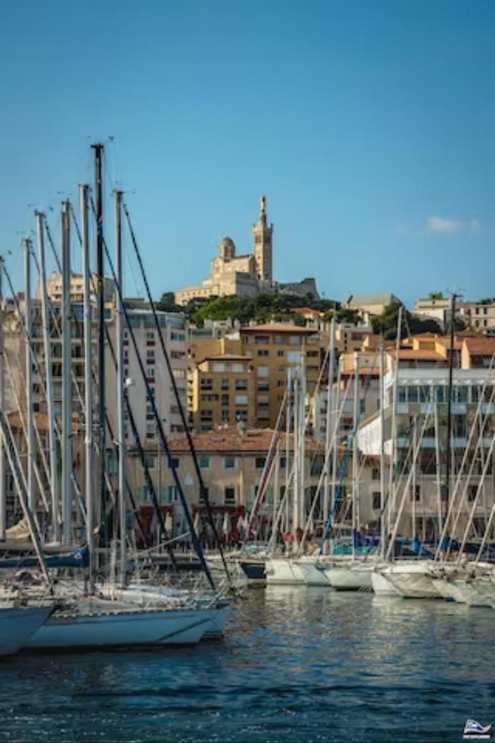 Sunny Stylish Spacious Loft In Old-Port Marseilles Buitenkant foto